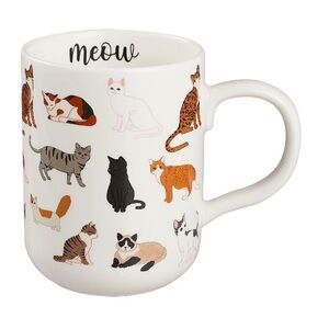 NWT Mainstays 16.06-oz Stoneware Cat Mug, White